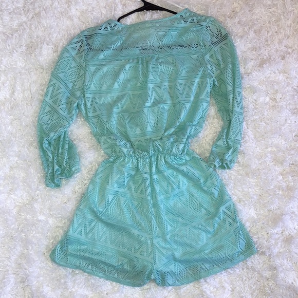 Brand Sage | Romper with shorts, mesh turquoise - Picture 5 of 7